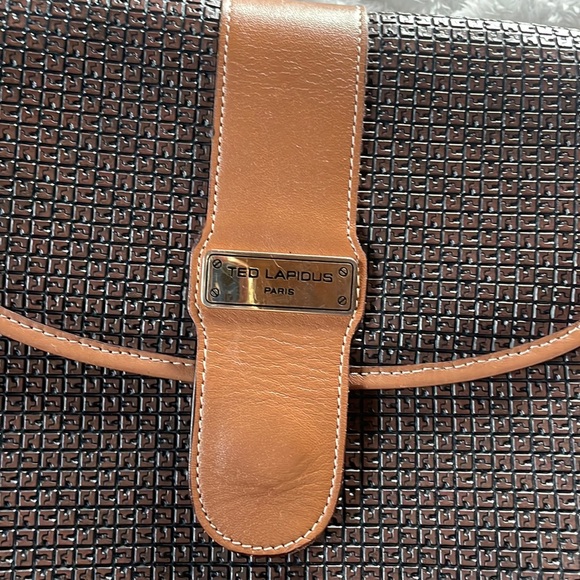 Ted lapidus Paris classic large crossbody bag Designer of Fendi !!! 1970s!!! - Picture 2 of 7